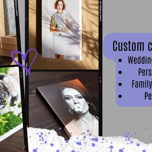 May include: Custom canvas wall art prints featuring wedding photography, personalized portraits, family photos, and pet portraits. The text reads "Custom canvas wall art", "Wedding photography print", "Personalized canvas", "Family photo on canvas", "Pet canvas print", "DUENDE ART CANVAS STORE".