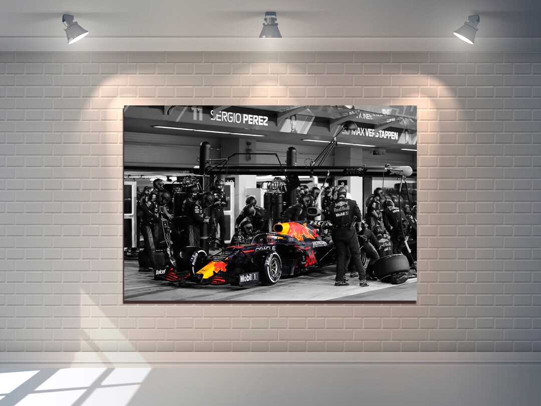F1 Red Bull Wall Art Formula 1 Print Red Bull Racing Wall Decor Honda