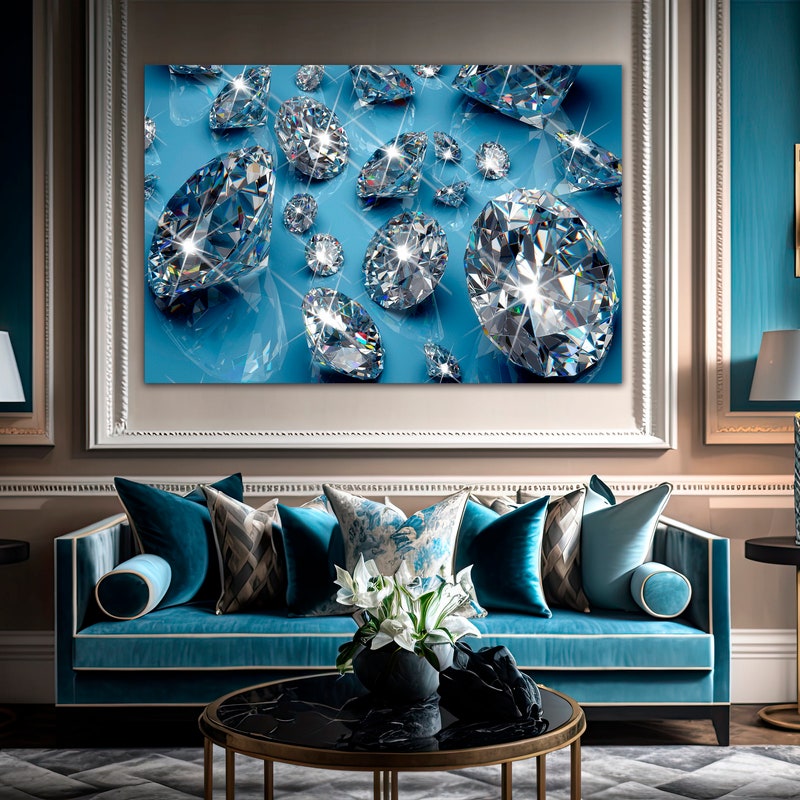 Diamond Wood Wall Art - Etsy