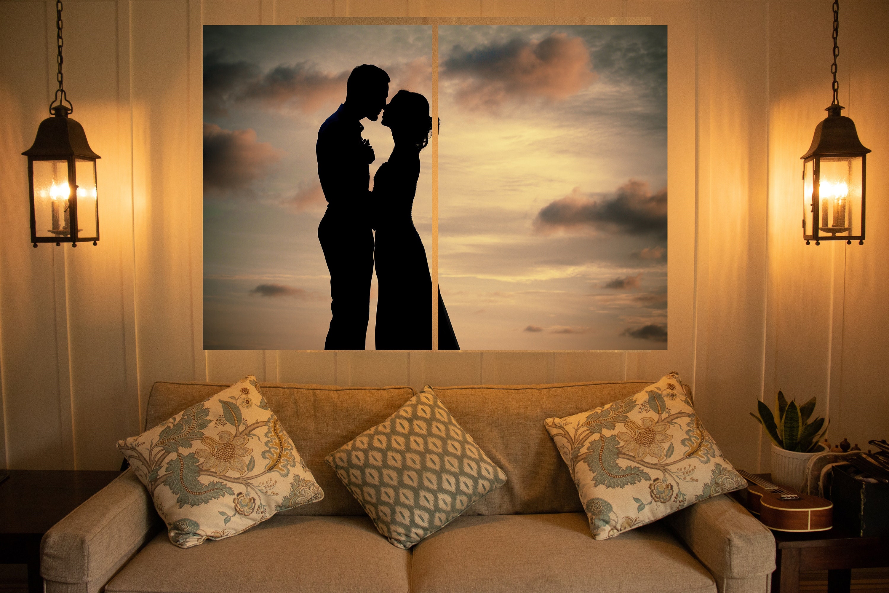 Couple in love canvas wall art print decor Love canvas wall Etsy