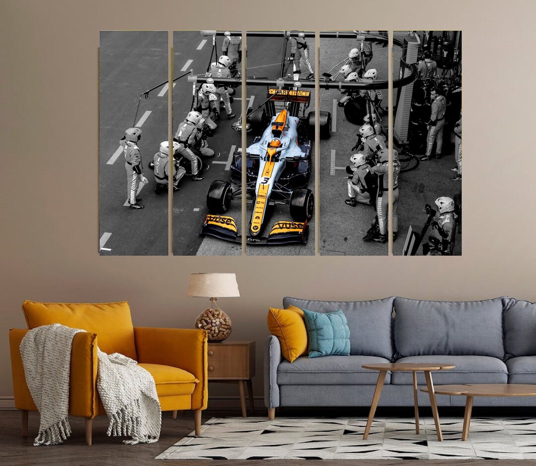Daniel Ricciardo Pit Stop Formula 1 Wall Art Mclaren Fan Gift Lando