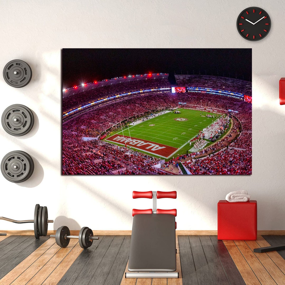 Bryant-denny Stadium Wall Art University of Alabama Crimson Tide Canvas