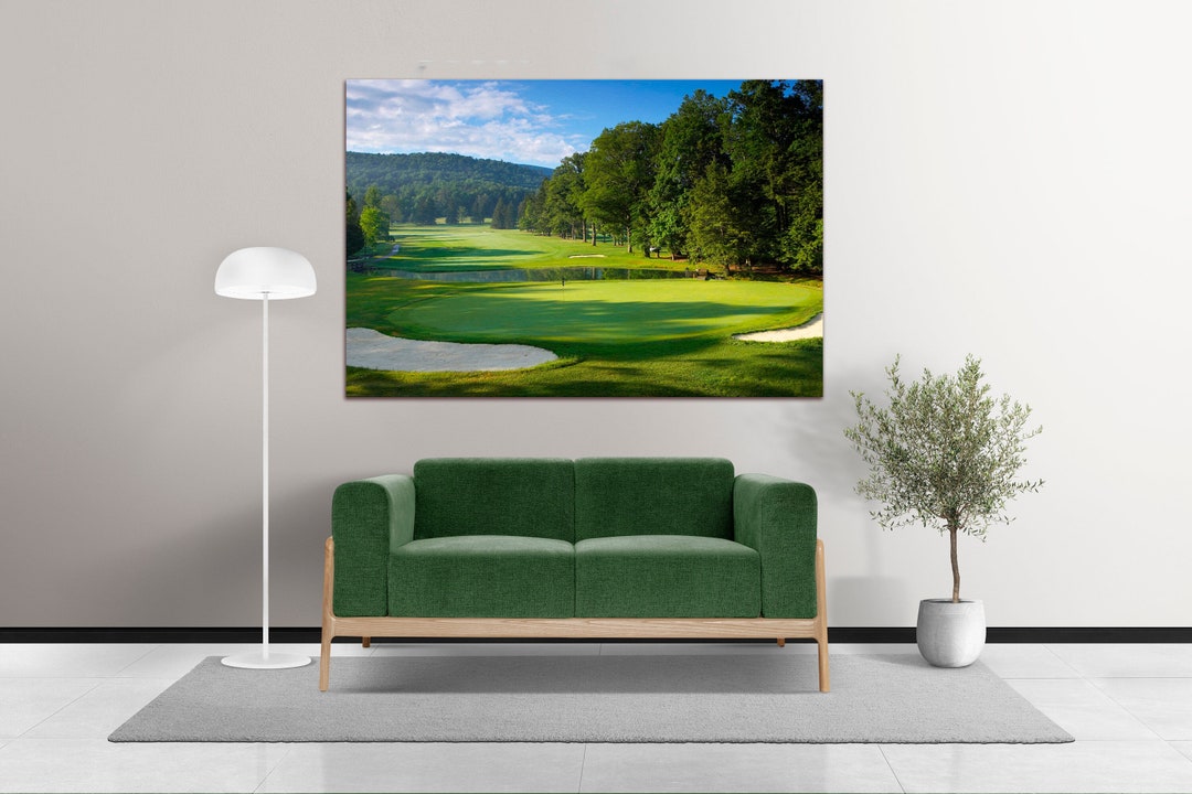 Augusta National Golf Club Canvas Wall Art Beautiful Landscape Print