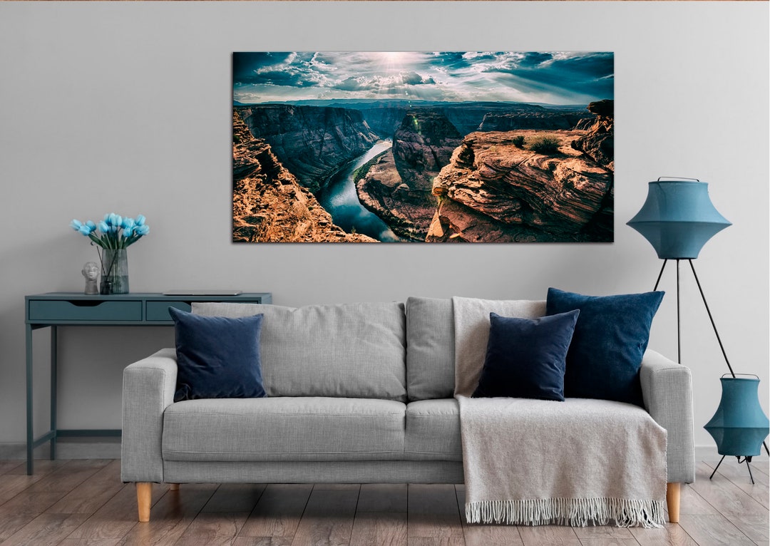 Colorado River Wall Art Glen Canyon Arizona Canvas Horseshoe Bend Print