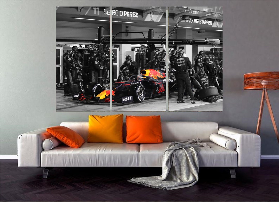 Formula 1 Art Red Bull Wall Art Max Verstappen Racing Wall Art Etsy