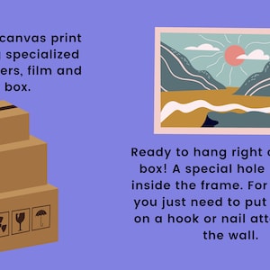 May include: A stack of three brown cardboard boxes with black tape and shipping labels. The boxes are stacked in a pyramid shape. The boxes are on a purple background. The text on the labels reads "fragile" and "handle with care".