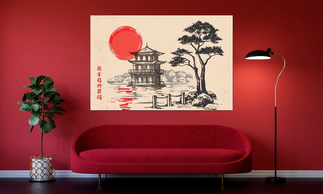 Japanese Wall Art Japan Print Japan Home Decor Asian Wall Etsy