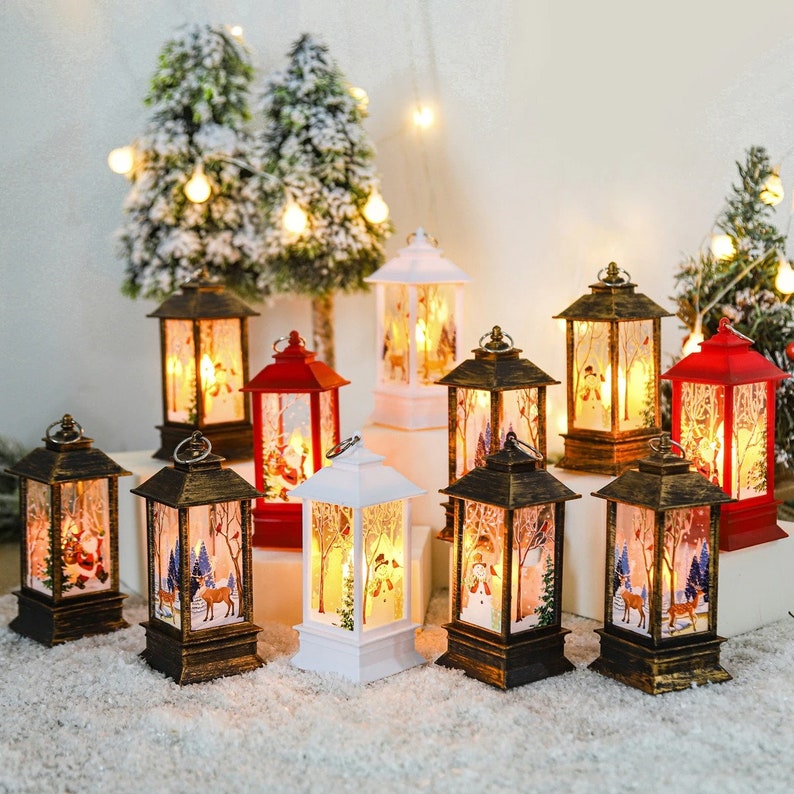 Christmas Lantern Light Merry Christmas Decorations for Home 2021