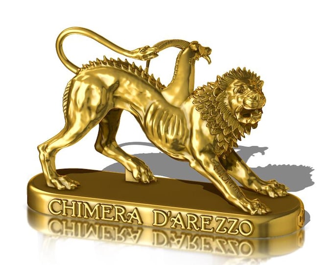 Featured listing image: Chimera di Arezzo  in resina (ABS)  colore Oro