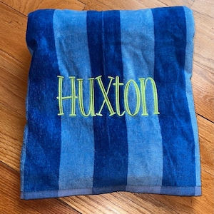 Personalized Cabana Beach Towel, Personalize Beach Towel, Kids Summer Beach Towel, Personalized Pool Towel,