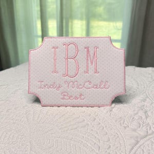 Personalized Baby Name Plaque: Newborn Announcement Sign, Nursery Decor