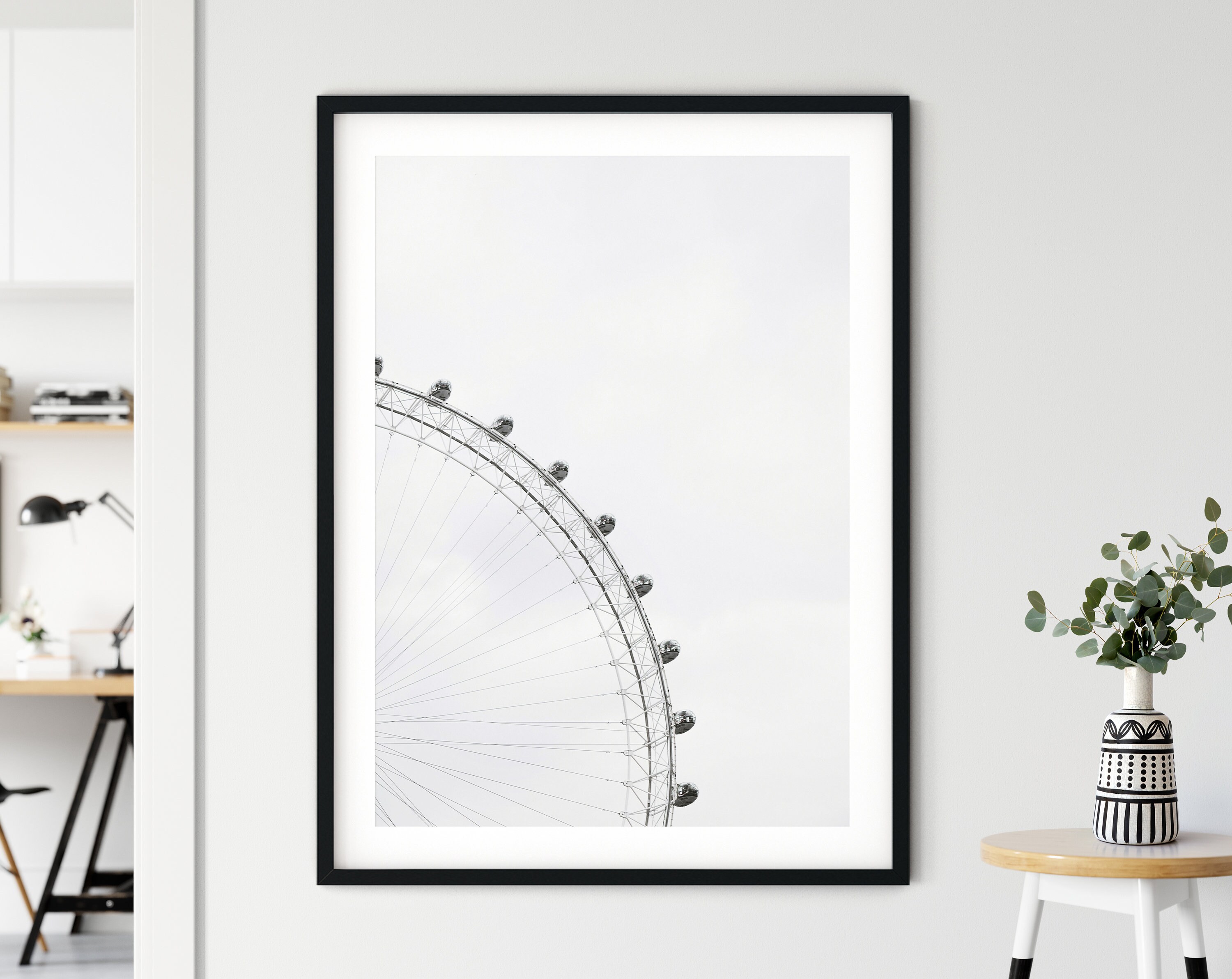 Toile d'art Mural | Tableau Affiche Poster Art Moderne Impression Décoration Murale Ferris Wheel