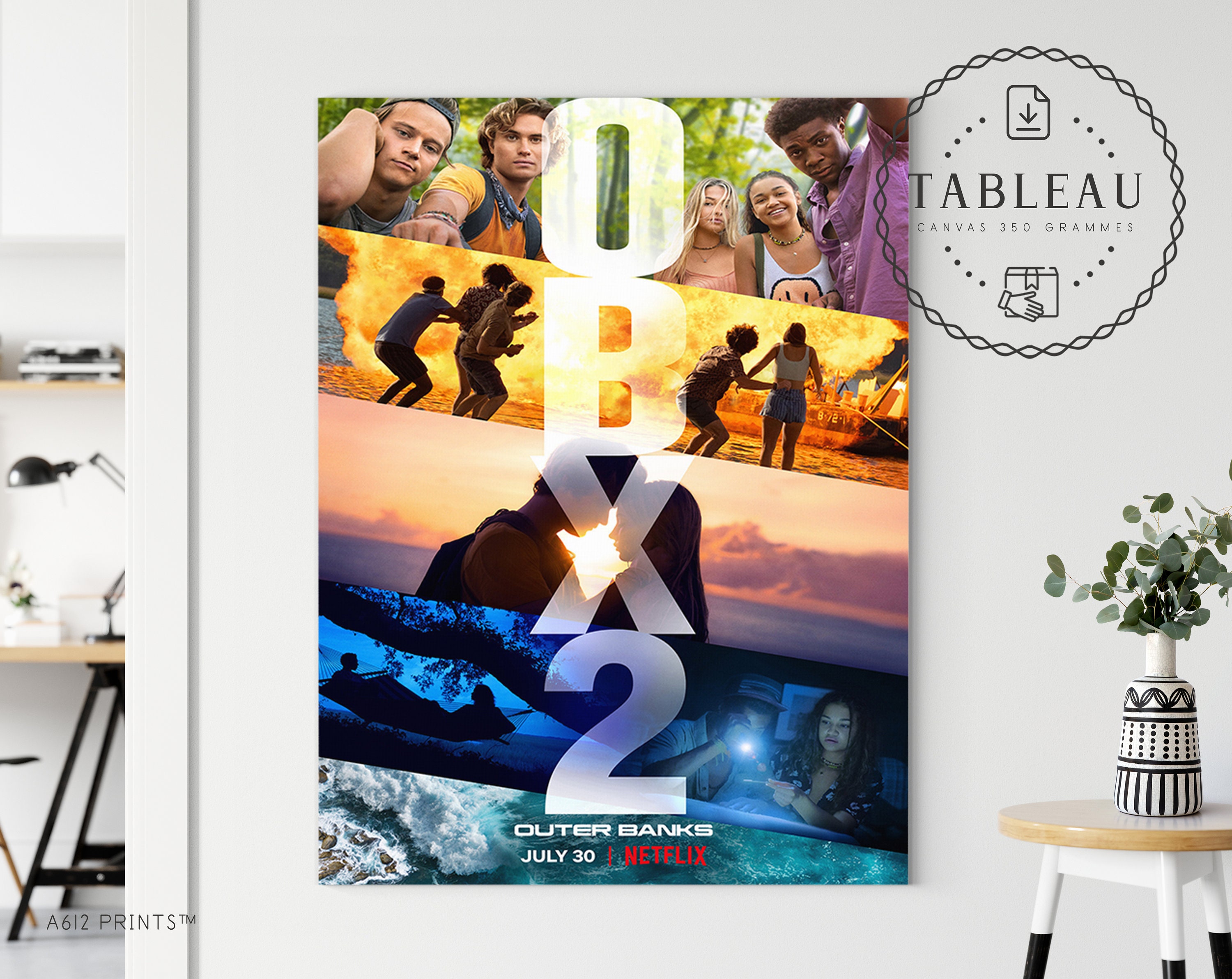 Toile d'art Mural | Tableau Affiche Poster Art Moderne Impression Décoration Murale Outer Banks