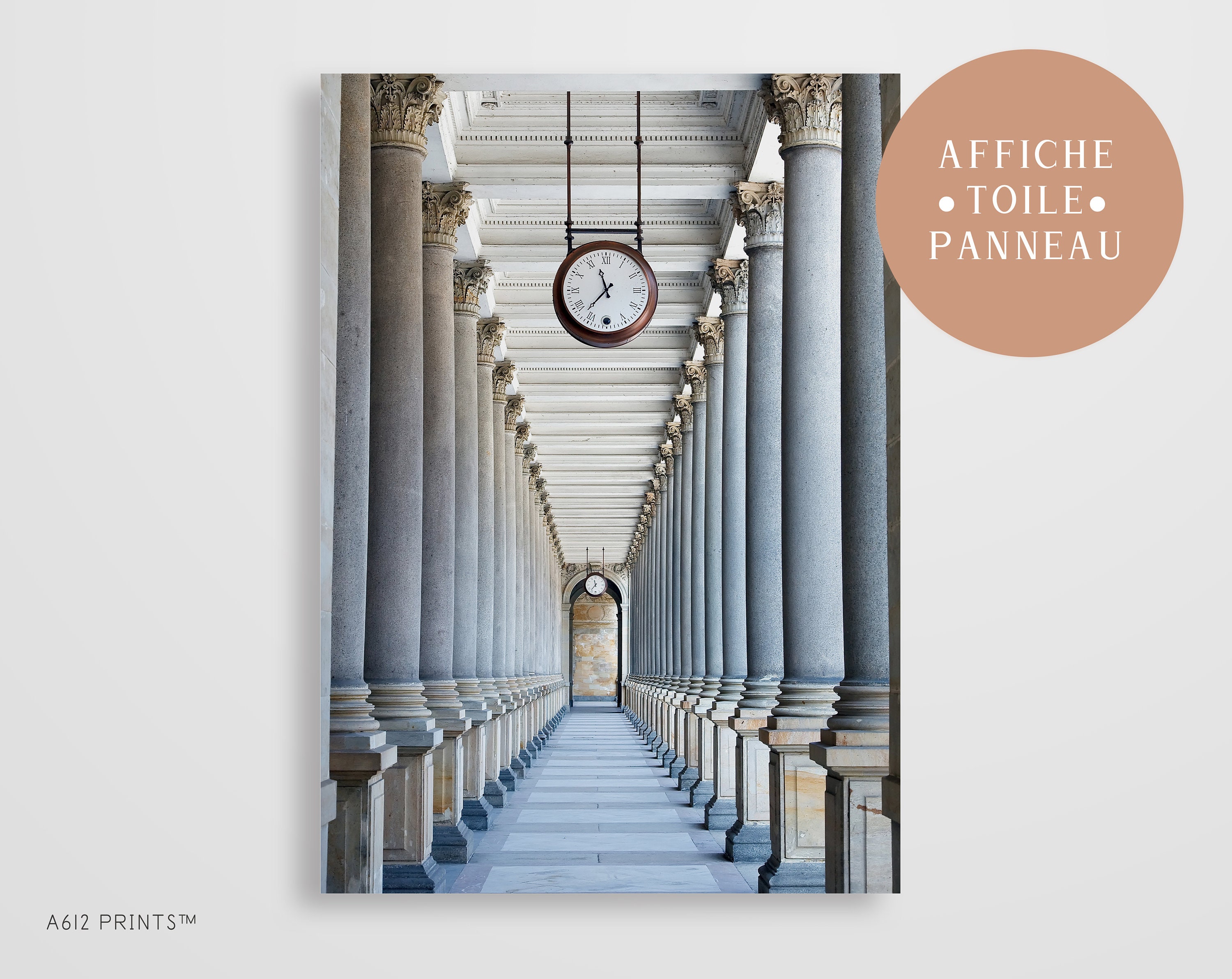 Toile d'art Mural | Tableau Affiche Poster Art Moderne Impression Décoration Murale Colonnade Karlov