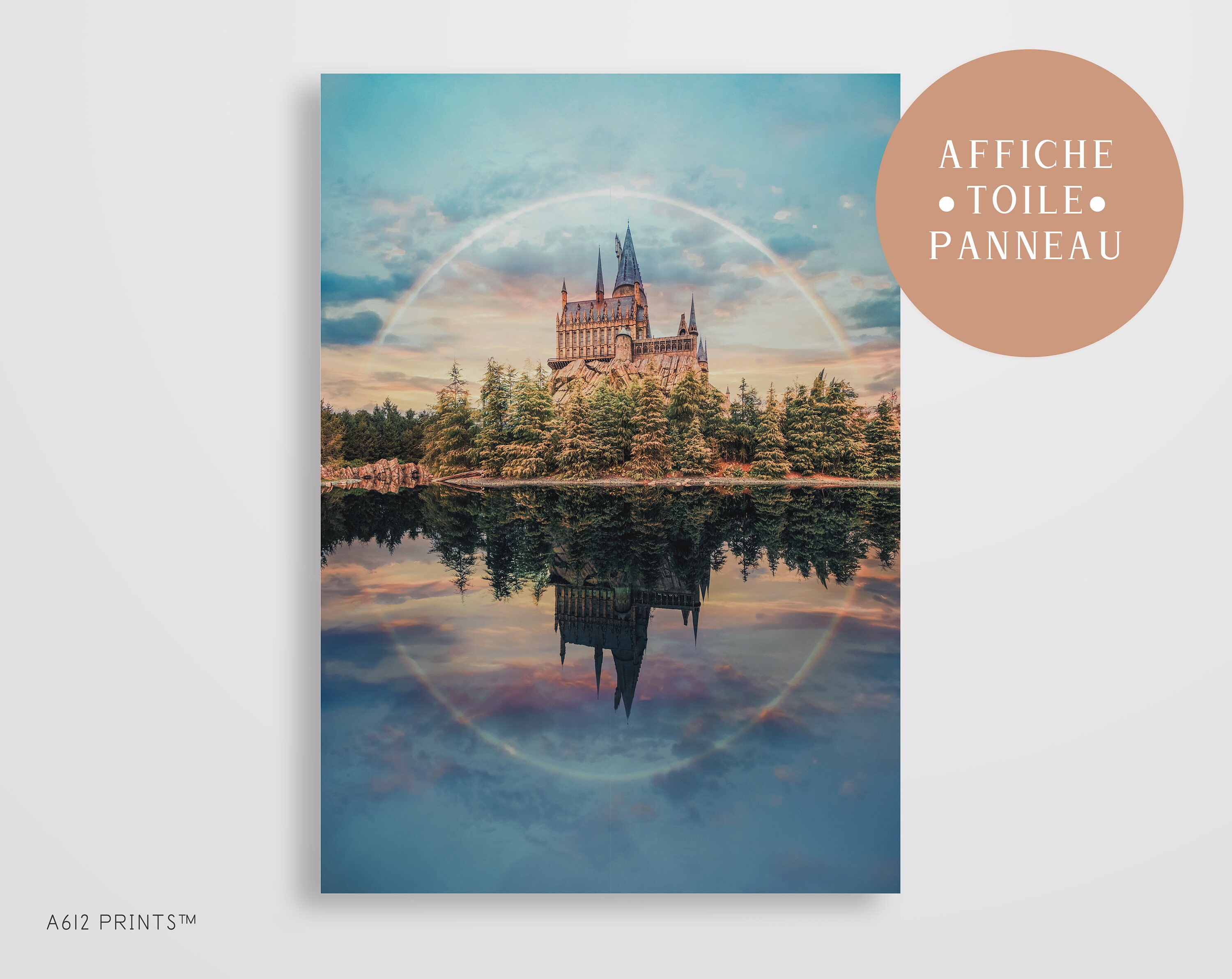 Toile d'art Mural | Tableau Affiche Poster Art Moderne Impression Décoration Murale Château Sorcier