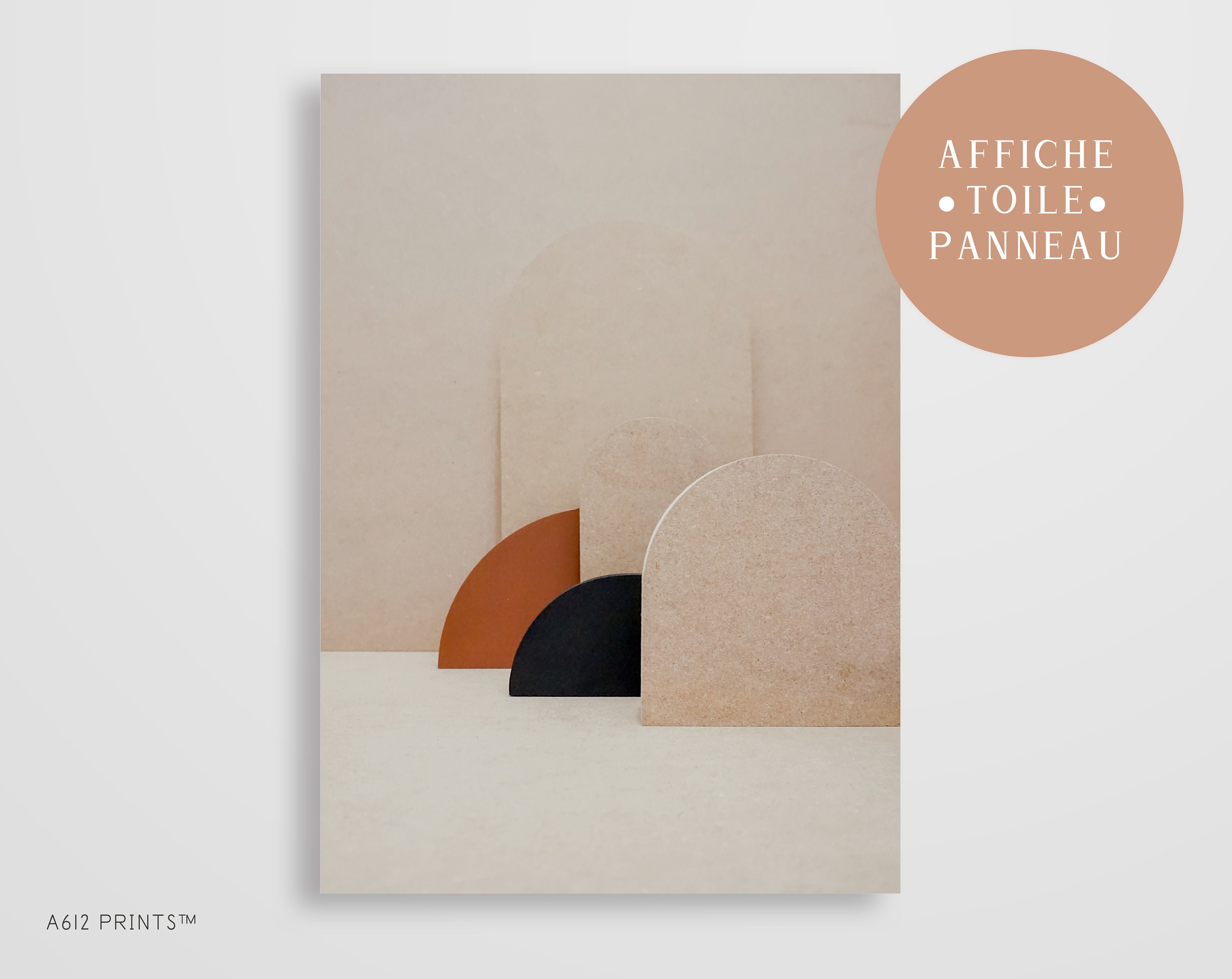 Toile d'art Mural | Tableau Affiche Poster Art Moderne Impression Décoration Murale Formes Abstraite