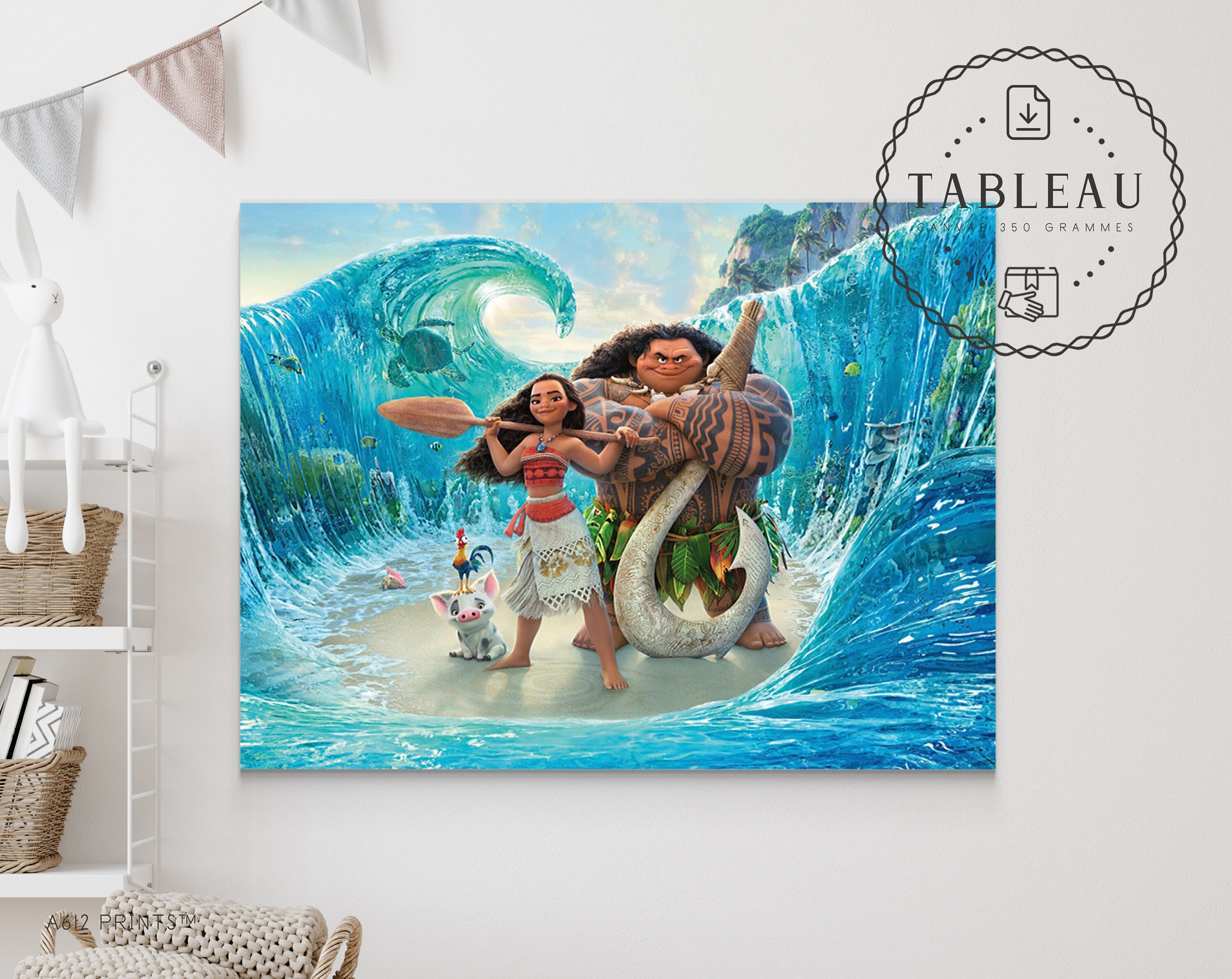 Toile d'art Mural | Tableau Affiche Poster Art Moderne Impression Décoration Murale Vaiana