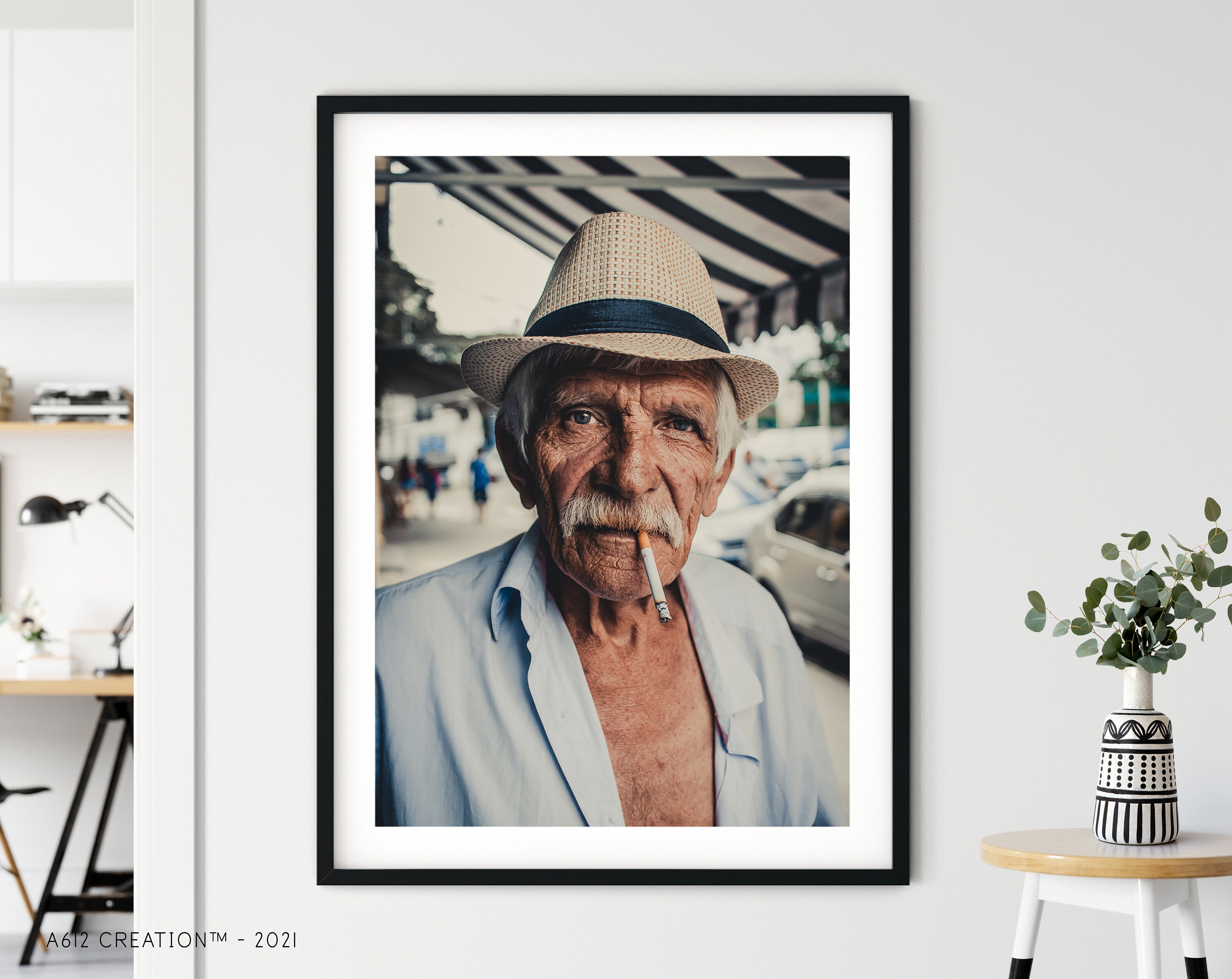 Toile d'art Mural | Tableau Affiche Poster Art Moderne Impression Décoration Murale Portrait Man