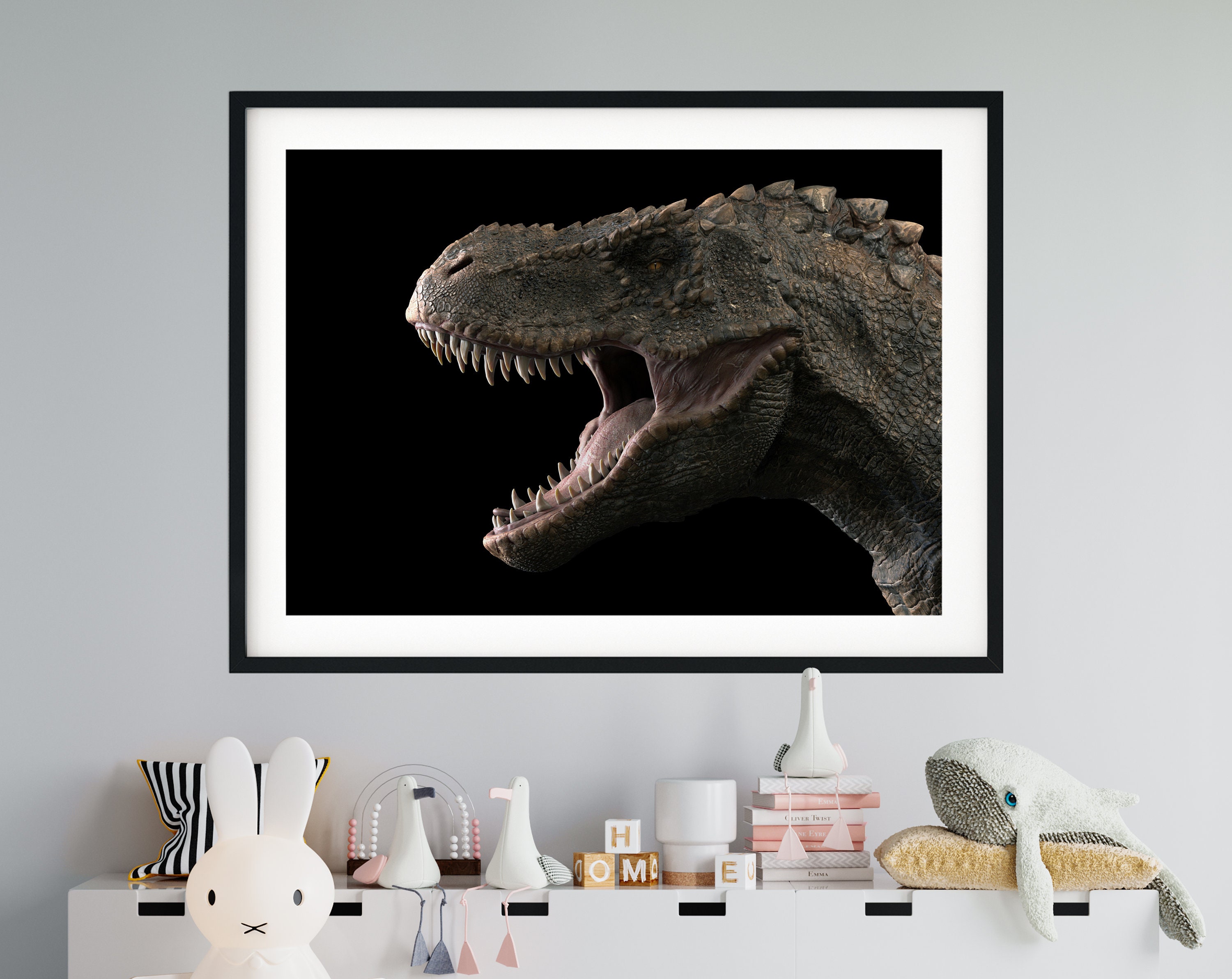 Toile d'art Mural | Tableau Affiche Poster Art Moderne Impression Décoration Murale Dinosaur