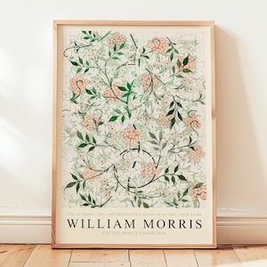 Stampa d'arte botanica vintage "The Jasmine" di William Morris, mostra, decorazione da parete per la casa, idea regalo per gli amanti dell'arte