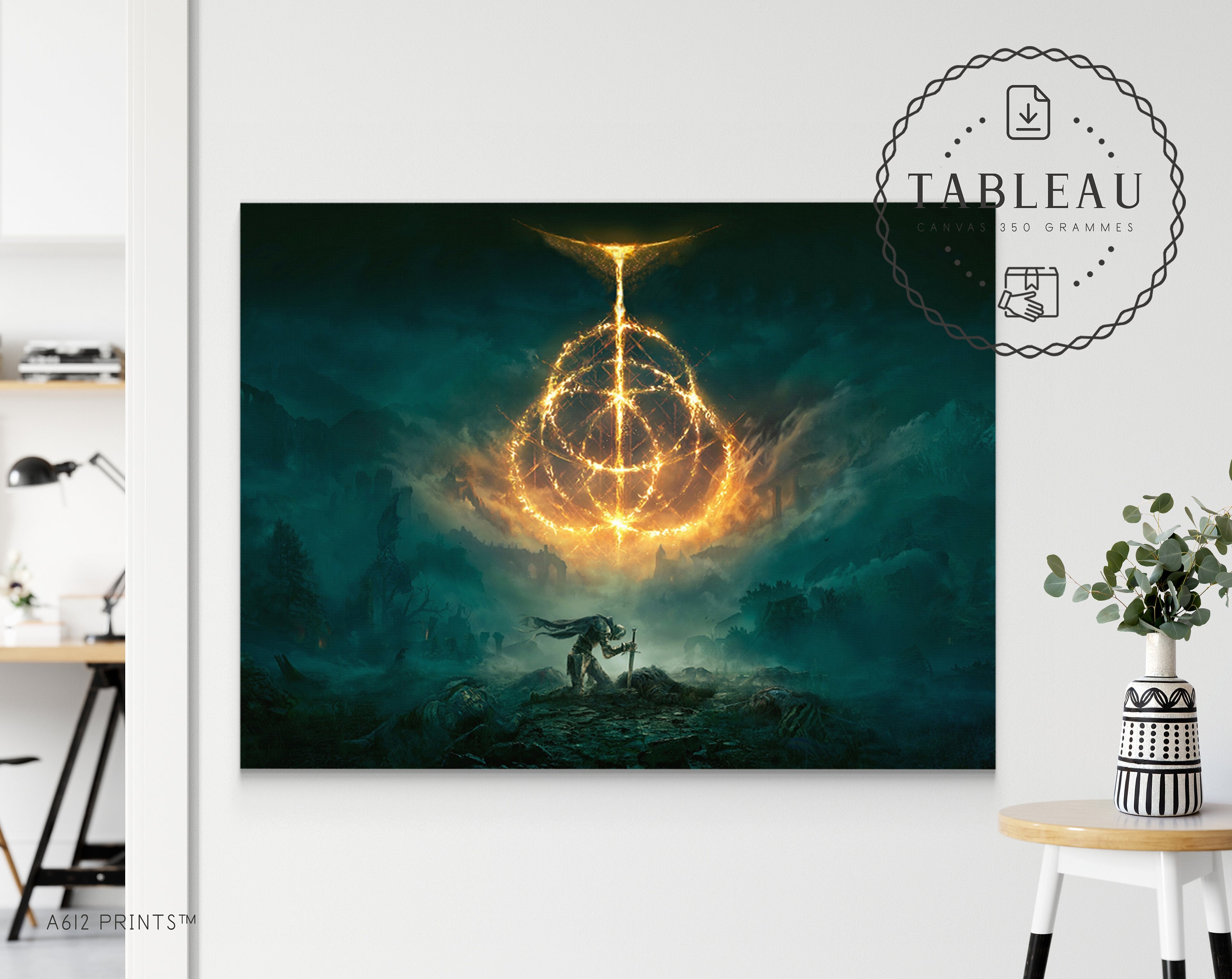 Toile d'art Mural | Tableau Affiche Poster Art Moderne Impression Décoration Murale Elden Ring