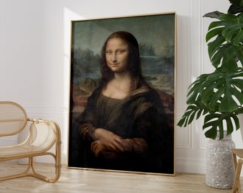 Moderne Mona Lisa, geheimnisvolle Wandkunst, berühmter Künstlerdruck, elegantes und klassisches Wanddekor, einzigartige Geschenkidee