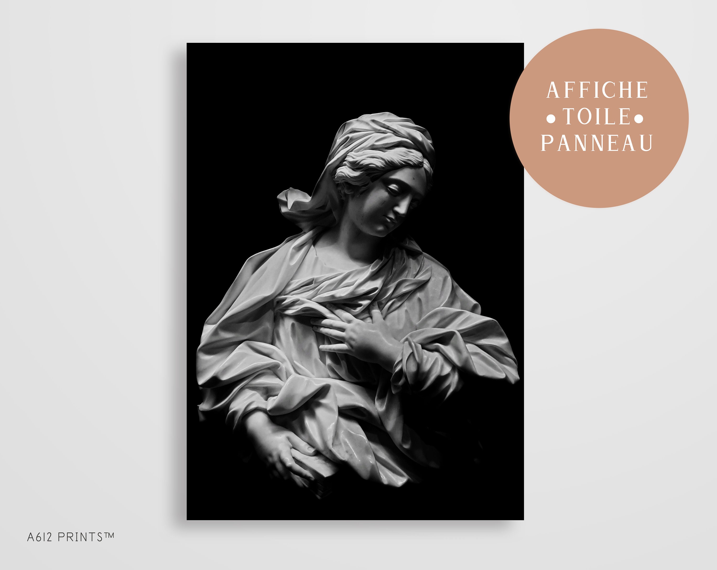 Toile d'art Mural | Tableau Affiche Poster Art Moderne Impression Décoration Murale Statue Femme