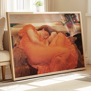 Impression d’art classique - Flaming June 1895 - Poster de Frederic Leighton, Décoration murale vintage, Idée cadeau élégante