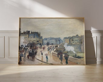 Monet Pont Neuf - Impression d’Art Parisien, Déco Murale Vintage, Cadeau Unique