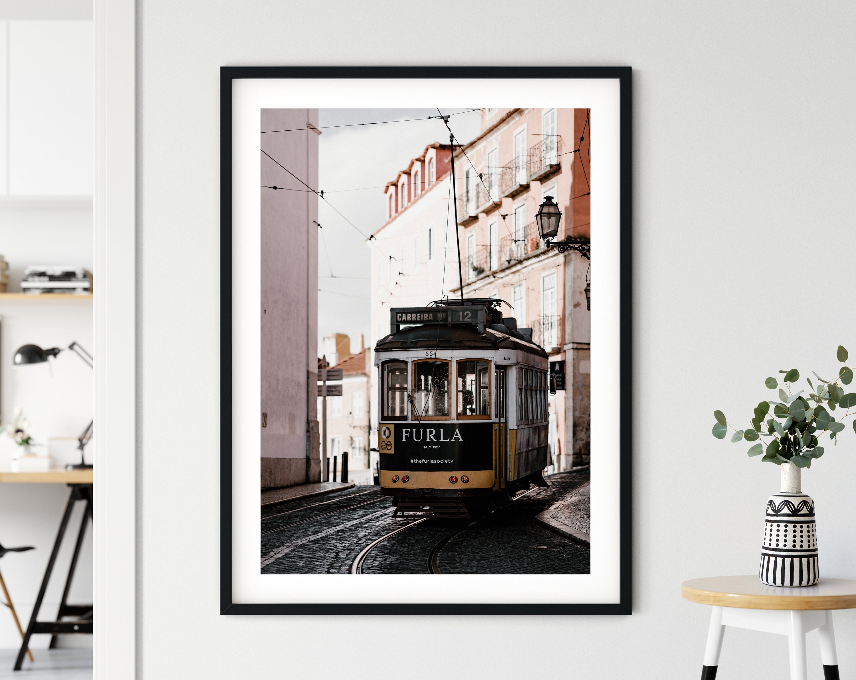 Toile d'art Mural | Tableau Affiche Poster Art Moderne Impression Décoration Murale Tram