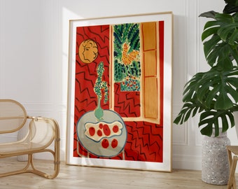 Matisse Vibrant, Art Mural Moderne, Déco Colorée, Affiche Unique Maison