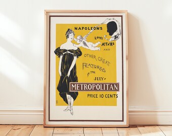 Napoleon Love Affairs Art Print, Vintage Wall Poster, Famous Artist Print, Retro Wall Decor, Elegant Wall Art