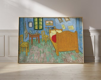 Impression d’art Van Gogh - La Chambre à Arles 1888 - Poster vintage, décoration murale colorée, idée cadeau artistique
