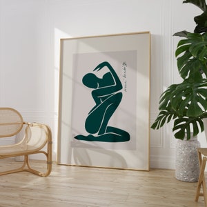 Matisse Female Silhouette, Minimalist Wall Art Print, Wall Decor, Ideal Home Gift, Contemporary Art