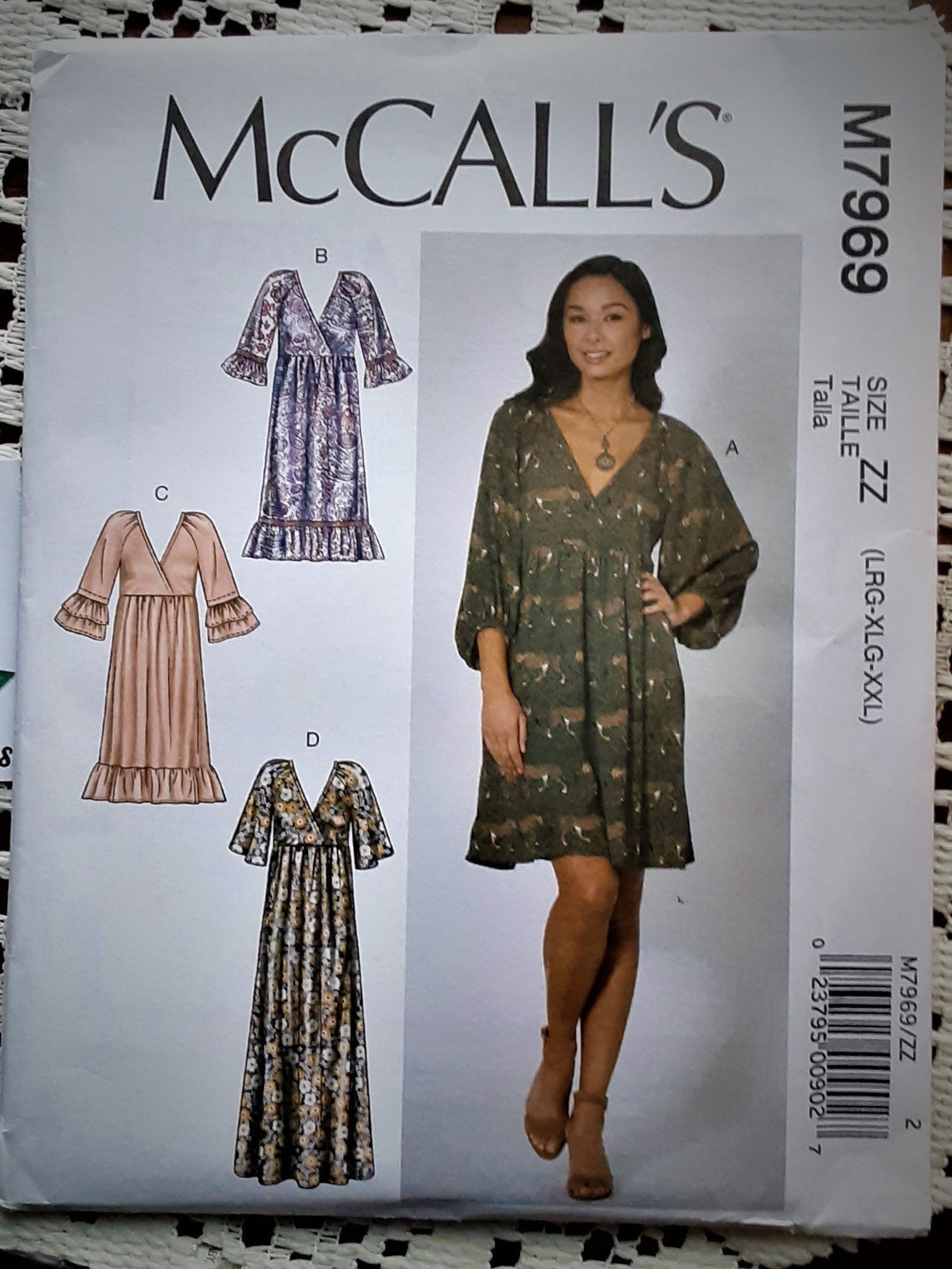 McCall's M7969 pullover dress sewing pattern Etsy