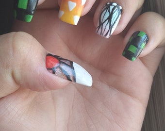 Featured image of post The Best 9 Tokyo Ghoul Themed Nails