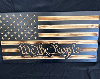 Patriotic Wooden Flags