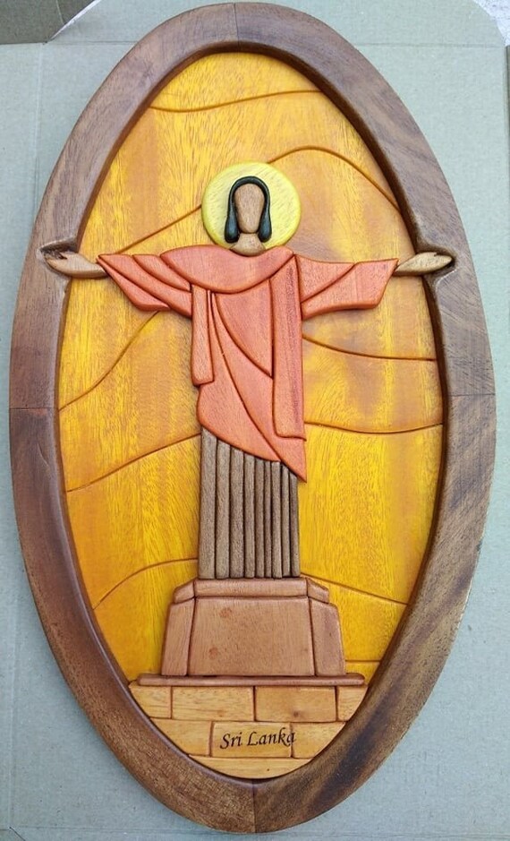 Jesus Wall Hanging Wooden Wall Decor Wooden Gift Wall Art Etsy