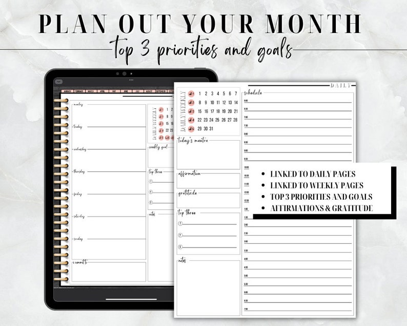 2023 Digital Planner Goodnotes Notability Noteshelf XODO Etsy