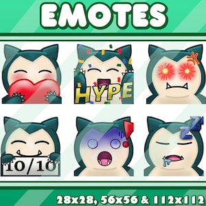Snorlax for Twitch/Discord/Youtube     Love / Hype / Angry / Sign / Surprised / Sleepy / Relaxo