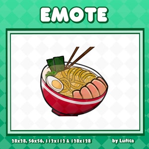 Ramen Emote or Channel Points Icon for Twitch/Discord/Youtube