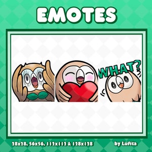 Rowlet Emote for Twitch/Discord/Youtube