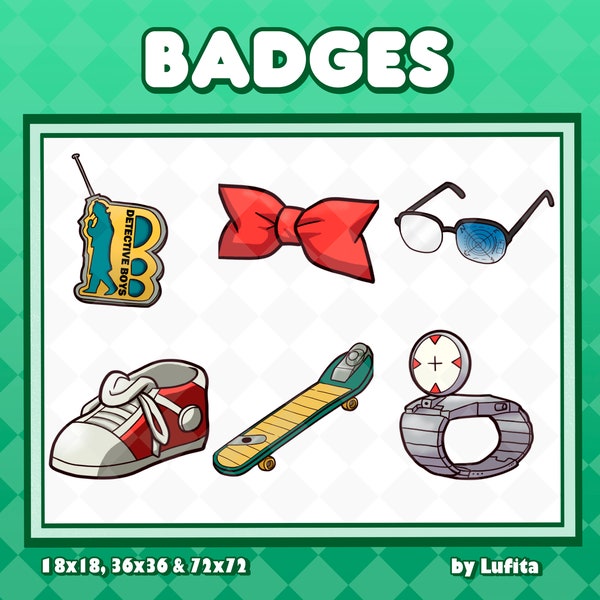 Sous-badges Twitch de Detective Conan