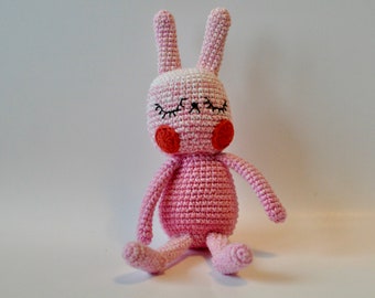 Virkad kanin - amigurumi gosedjur mjukdjur crochet soft toy stuffed animal handmade plush bunny