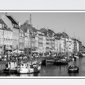 Copenhagen Denmark Print Friday Evening in Nyhavn Urban Photography Wall Art