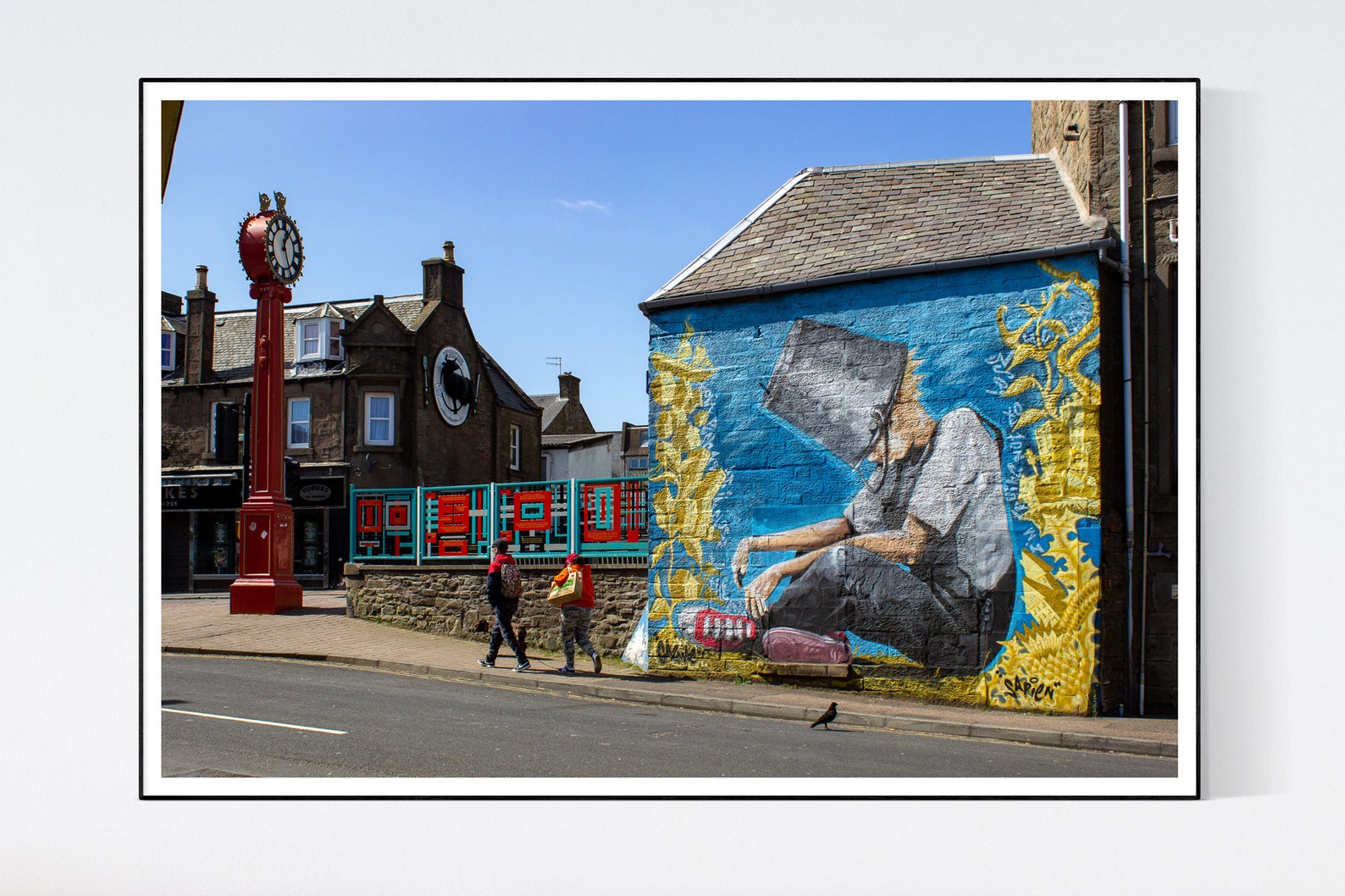 Dundee Scotland Poster Oor Wullie Mural Street Photography Etsy