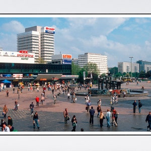 Berlin Germany Poster GDR Brutalist Blocks Alexanderplatz Street Photography Wall Art