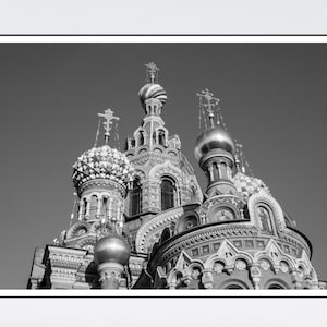 Russia St Petersburg Print Church of the Saviour Urban Photography Wall Art