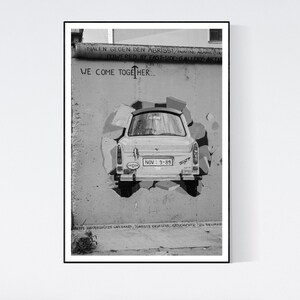 Germany Berlin Print Trabi Graffiti Street Photography Wall Art