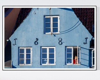 Denmark Copenhagen Print Nyhavn House Urban Photography Wall Art